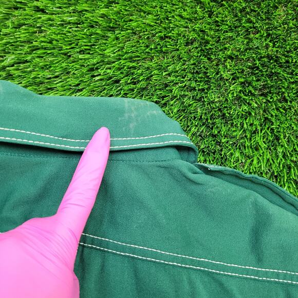 Vintage 70s Disco Hippie Button Shirt Small 18x25 Textured - Picture 5 of 13